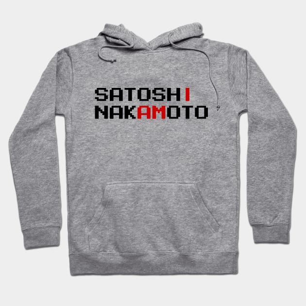 I AM SATOSHI NAKAMOTO Hoodie by tinybiscuits